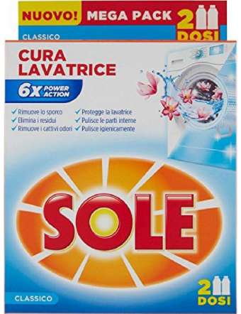 SOLE ADDITIVO CURA LAVATRICE 2X250 ML