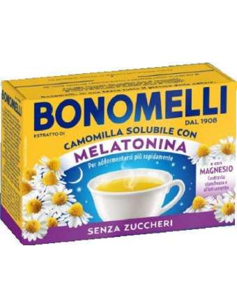 BONOMELLI CAMOMILLA SOLUBILE CON MELATONINA E MAGNESIO 16 FILTRI GR 72