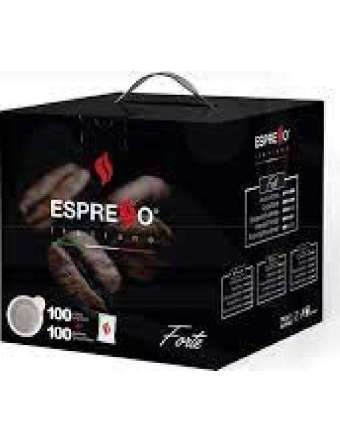 ESPRESSO CAFFE' BOX 100 CIALDE + 100 BUSTINE ZUCCHERO
