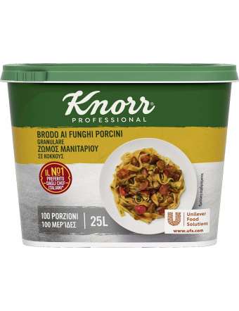 KNORR BRODO AI FUNGHI PORCINI GRANULARE 100 PORZIONI GR 560