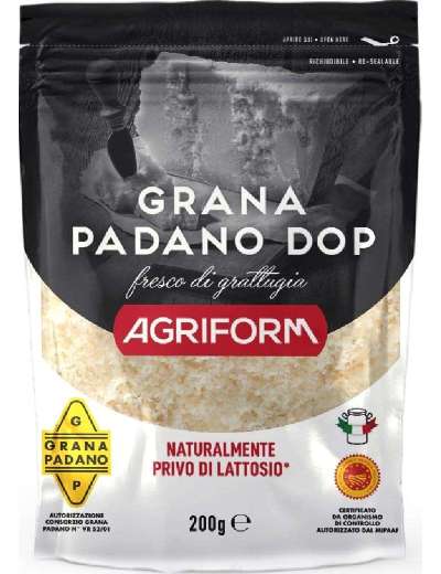 AGRIFORM GRANA PADANO DOP 20 MESI GRATTUGIATO GR 100