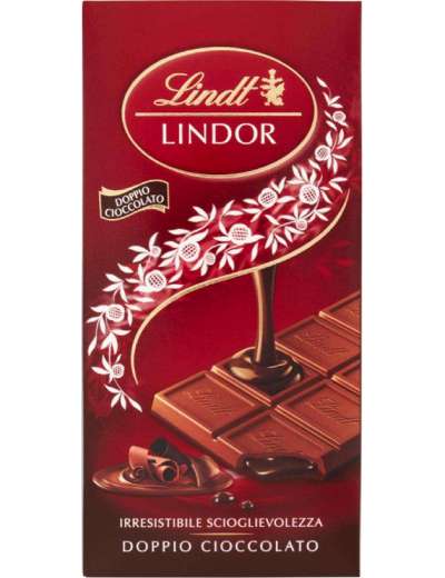 LINDT LINDOR DOPPIO CIOCCOLATO TAVOLETTA GR 100