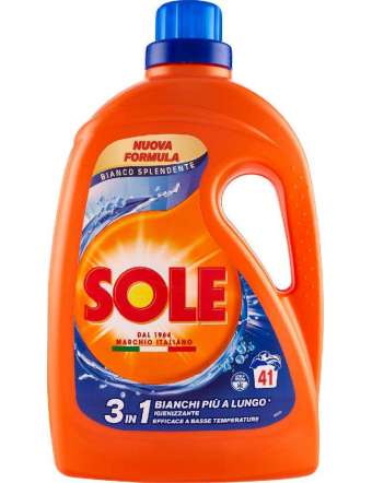 SOLE LIQUIDO BIANCO SPLENDENTE 41 LAVAGGI ML 1845