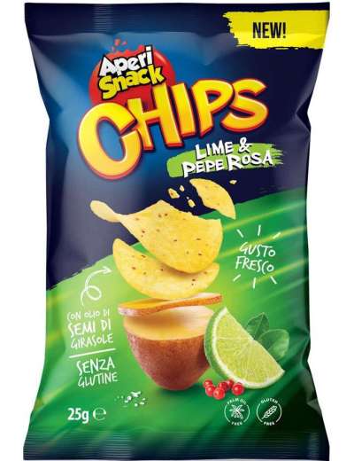 APERISNACK MONO CHIPS LIME PEPE ROSA GR 25