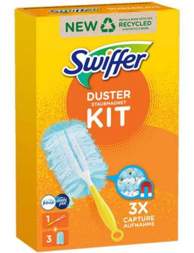 SWIFFER DUSTER KIT + 3 PIUMINI