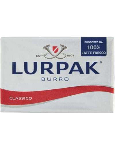 LURPAK BURRO CLASSICO 100% LATTE FRESCO GR 250
