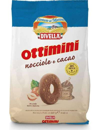 DIVELLA OTTIMINI NOCCIOLA BISCOTTI GR 350