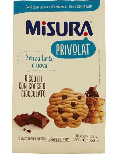 MISURA PRIVOLAT CON GOCCE DI CIOCCOLATO BISCOTTI GR 290