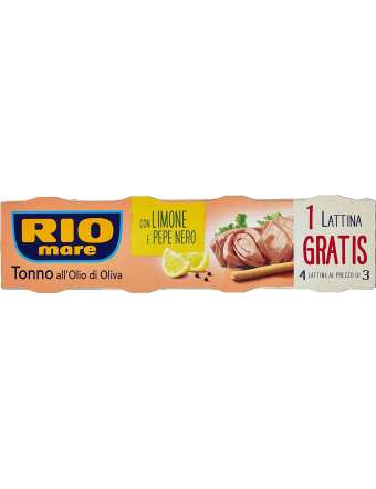 RIO MARE TONNO CON LIMONE E PEPE 3+1X80 GR 320