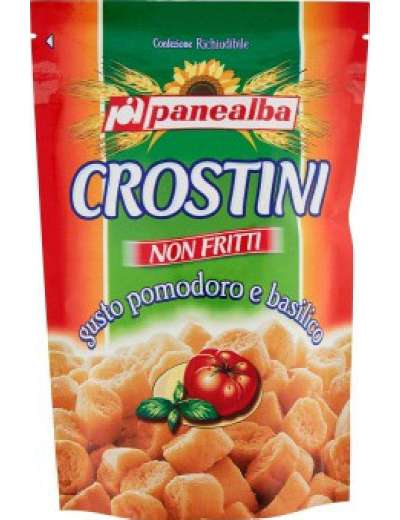 PANEALBA CROSTINI POMODORO BASILICO GR 100