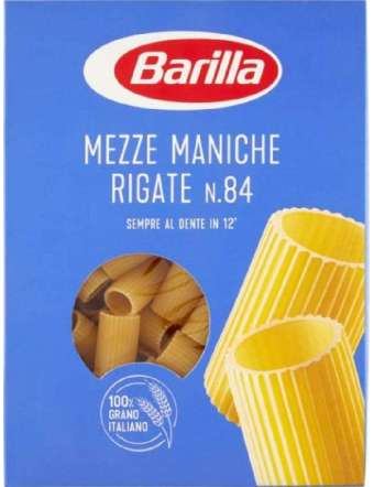 BARILLA N84 MEZZE MANICHE RIGATE GR 500
