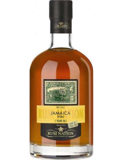 RUM NATION JAMAICA 5 YO CL 70