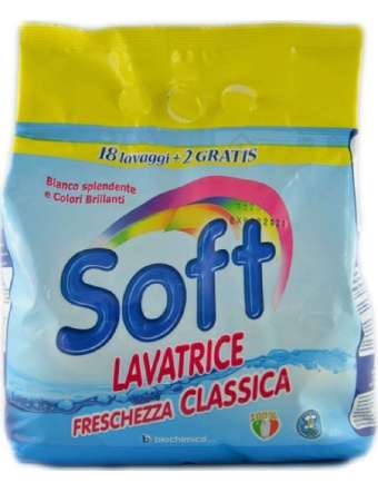 SOFT LAVATRICE POLVERE 22 LAVAGGI CLASSICO GR 1100