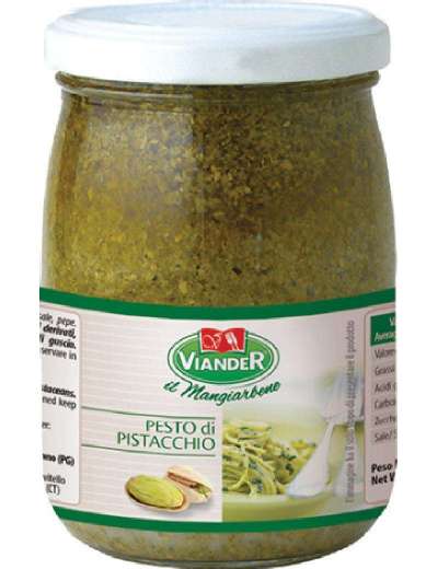 VIANDER PESTO PISTACCHI VETRO GR 520