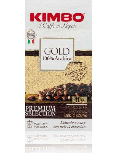 KIMBO GOLD 100% ARABICA MACINATO PER MOKA GR 250