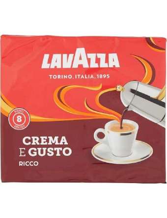LAVAZZA CREMA E GUSTO RICCO CAFFE' 2X250 GR