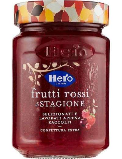 HERO CONFETTURA FRUTTI ROSSI DI STAGIONE VETRO GR 350