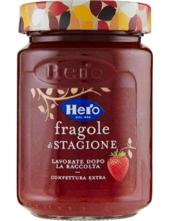 HERO CONFETTURA FRUTTI DI STAGIONE FRAGOLE VETRO GR 350