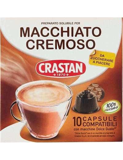 CRASTAN MACCHIATO CREMOSO CAPSULE DOLCE GUSTO PZ 10