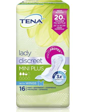 TENA LADY ASSORBENTI DISCREET MINI PLUS 16 PZ