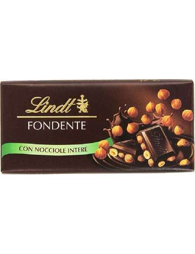 LINDT FONDENTE CON NOCCIOLE INTERE TAVOLETTA GR 100