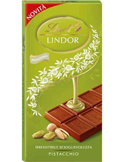 LINDT LINDOR PISTACCHIO TAVOLETTA GR 100