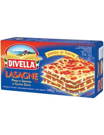 DIVELLA 109 LASAGNE DI SEMOLA GR 500