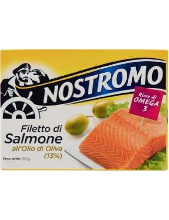 NOSTROMO SALMONE OLIO D'OLIVA FILETTI GR 110