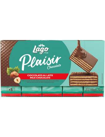 LAGO PLAISIR 5X38 LATTE WAFER RICOPERTO GR 190