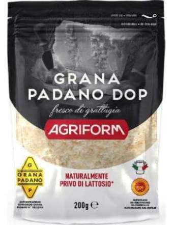 AGRIFORM GRANA PADANO DOP 20 MESI GRATTUGIATO GR 100
