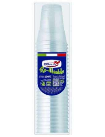 DOPLA BICCHIERI CRISTAL 250CC PZ 50