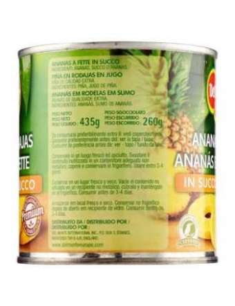 DEL MONTE ANANAS FETTE IN SUCCO AL NATURALE GR 435
