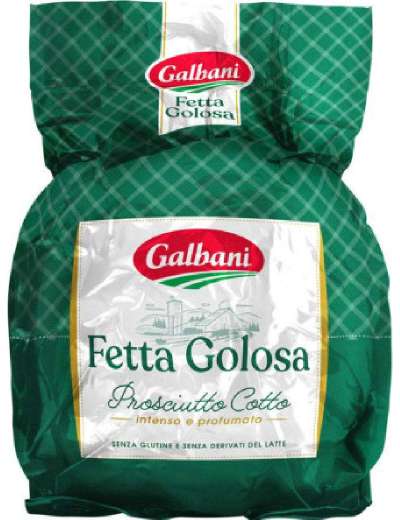 GALBANI PROSCIUTTO COTTO FETTA GOLOSA KG 9 GALBANI PROSCIUTTO COTTO FETTA GOLOSA KG 9