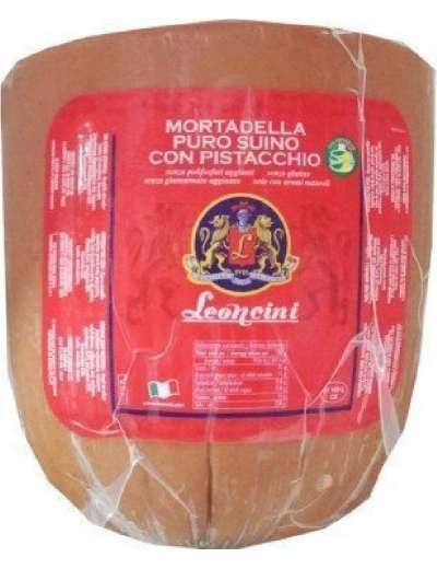 LEONCINI MORTADELLA ROSSA CON PISTACCHIO KG 15