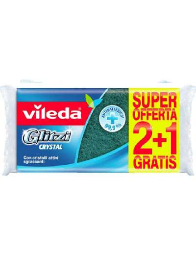 VILEDA SPUGNA GLITZI CRYSTAL 2+1 GRATIS