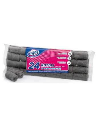LOGEX ROTOLI LANA D'ACCIAIO X 24