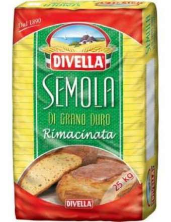 DIVELLA SEMOLA DI GRANO DURO RIMACINATA KG 25