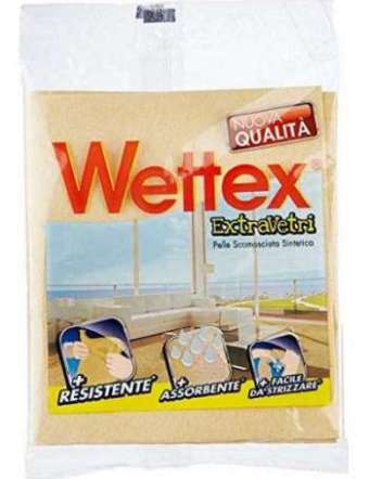WETTEX PANNO PELLE VETRI EXTRA PZ 2