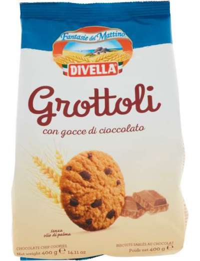 DIVELLA GROTTOLI CIOCCOLATO BISCOTTI GR 400