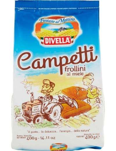 DIVELLA CAMPETTI MIELE BISCOTTI GR 400
