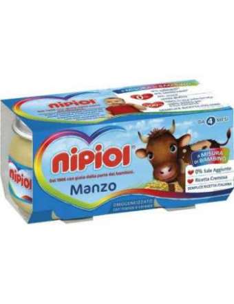 NIPIOL OMOGENEIZZATO MANZO 2X80 GR