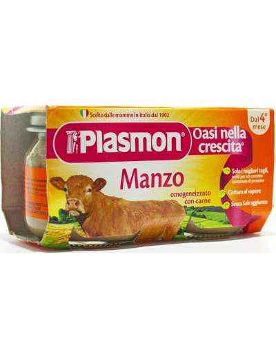 PLASMON OMOGENEIZZATO MANZO 2X80 GR