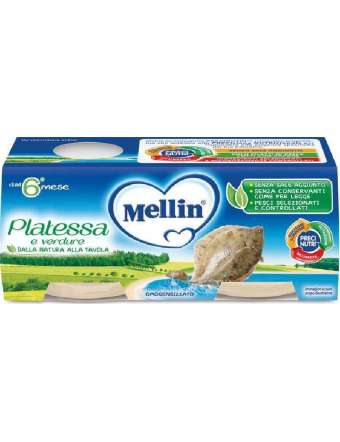 MELLIN 2X80GR OMOGENEIZZATO PLATESSA GR 160