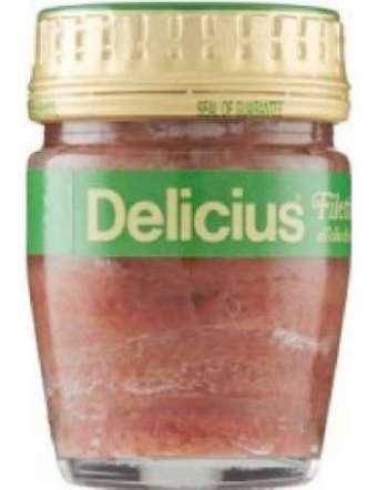 DELICIUS ALICI IN OLIO D'OLIVA A FILETTI GR 58