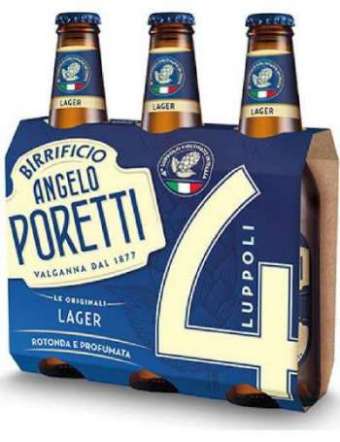 BIRRA PORETTI 4 LUPPOLI 3X33 CL