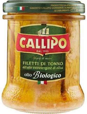 CALLIPO FILETTI TONNO BIO CON EXTRA VERGINE OLIVA GR 170