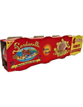 SARDANELLI TONNO 5 STELLE OLIO D'OLIVA 4X80 GR 320