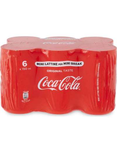 COCA COLA MINICAN 6X15 CL MINI LATTINE