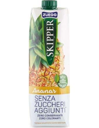SUCCO SKIPPER ANANAS SENZA ZUCCHERO BRIK LT 1