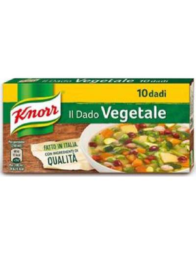 KNORR DADO VEGETALE 10 DADI GR 110